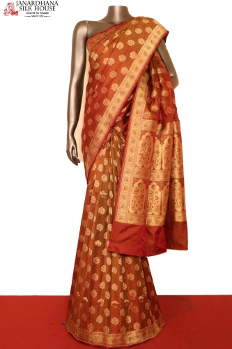 Exclusive Jamawar Tanchoi Silk Saree